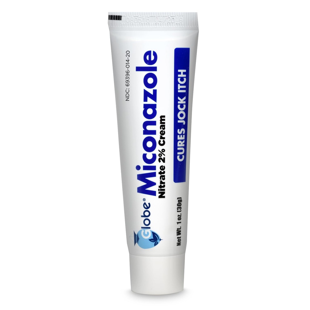 Globe Miconazole Nitrate 2%のAntifungalのクリーム1のozのカーブのほとんどの選手のフィート、JockのItch、Ringwormおよび多く。 一流の名前のブランドと比較して下さい