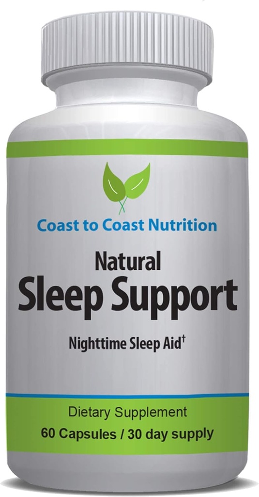 睡眠サポートサプリメント、L-Tryptophan、GABA、Chamomile、Melatonin 10 mg + Proprietary Sleep Formulaブレンド。 睡眠をより良く、長く眠り、ウェイクがリフレッシュ。 30日の供給