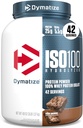 Dymatize ISO100の乳白色蛋白質の粉の隔離剤、Fudge Brownie、蛋白質の25g、3ポンド、5.5g BCAAsのより少し120 Cal。、グルテンフリー、1gの脂肪、1gの砂糖、2gの炭水化物(42のサービング)