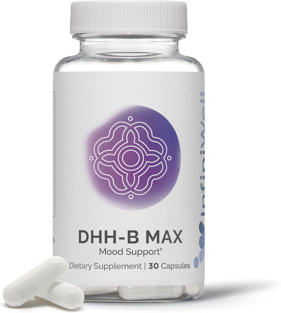 InfiniWell DHH-B Max - 15mg DHH-B Mood サポート 補足 - 20x 標準的なマグノリア樹皮のエキスより強力な - リラクゼーション、カルム、認知能力及び健康なREMの睡眠周期を促進して下さい(30カプセル)