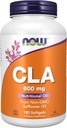 NOW Supplements, CLA (Conjugated Linoleic Acid) 800 mg, Nutritional Oil, 180 Softgels