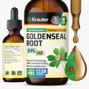 BIO KRAUTERゴールデンシール ルート抽出液 - ビーガン呼吸器サポート - ゴールデンシールドロップ - アルコール&砂糖無料 - 2 Fl.Oz.