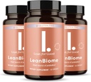 LeanBiome、9-Strain Probiotic式、バランスの取れたGut Microbiome、Greenselect Phytosomeと強力なGut Probiotics - 60カプセル、3パックをサポート