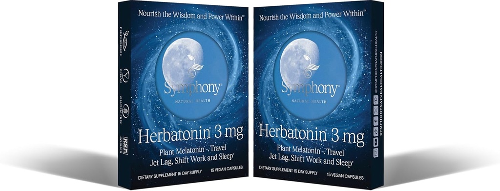 Herbatonin® 3mg - 最初の自然な植物のメラトニン大人の睡眠補助金、ジェットラグ、シフトワーク、一般的な眠り - 120純粋なビーガンカプセル(120日の供給)
