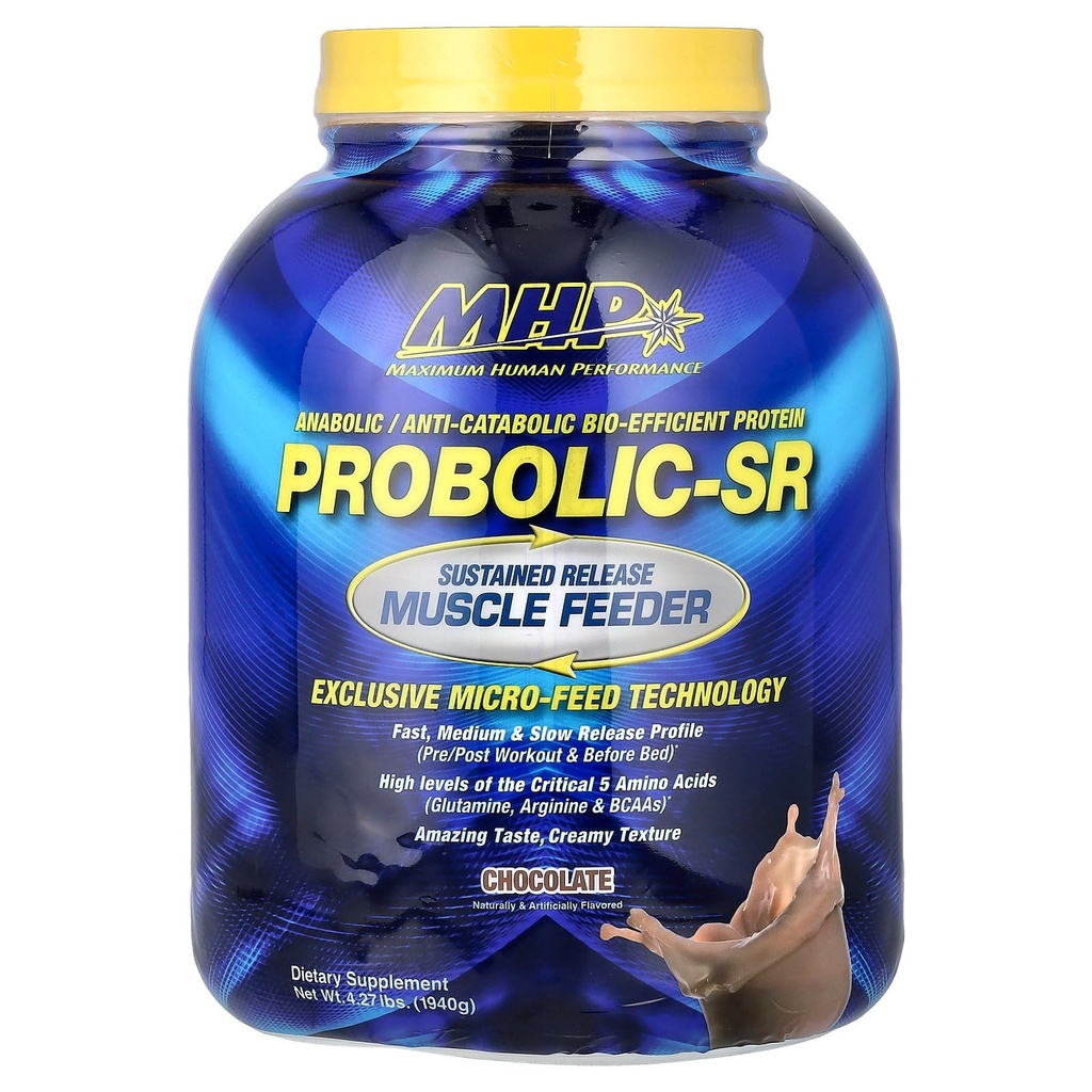 最高の人間の性能のProbolic-SRは解放の蛋白質の粉、24g蛋白質、BCAAs、グルタミン、アルギニン、プレワークアウト、ポスト ワークアウト、昼間の蛋白質、4lbs、52のサービング、チョコレートを持続させました