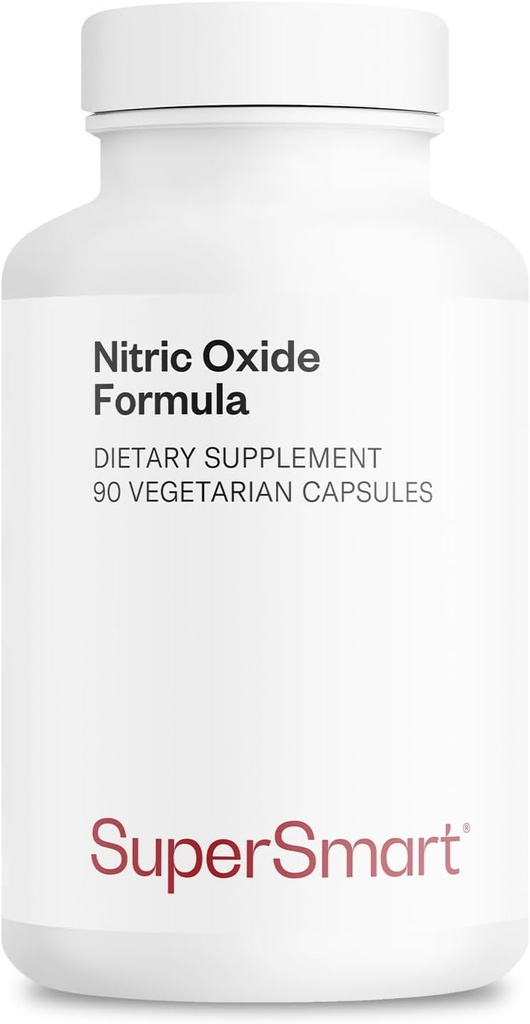 スーパースマート - ニトリ酸化式(高度な式) - L-Citrulline Malate、L-Arginine AAKG、Vinitrox - 男性と女性のためのニトリオキサイドサプリメント 非GMO&グルテンフリー - 90ベジタリアンカプセル