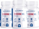臨床効果 Berberine HCL - 純粋な Berberine 1200mg - 肝臓サポート - ビーガンサプリメント - 3パック - アメリカ製