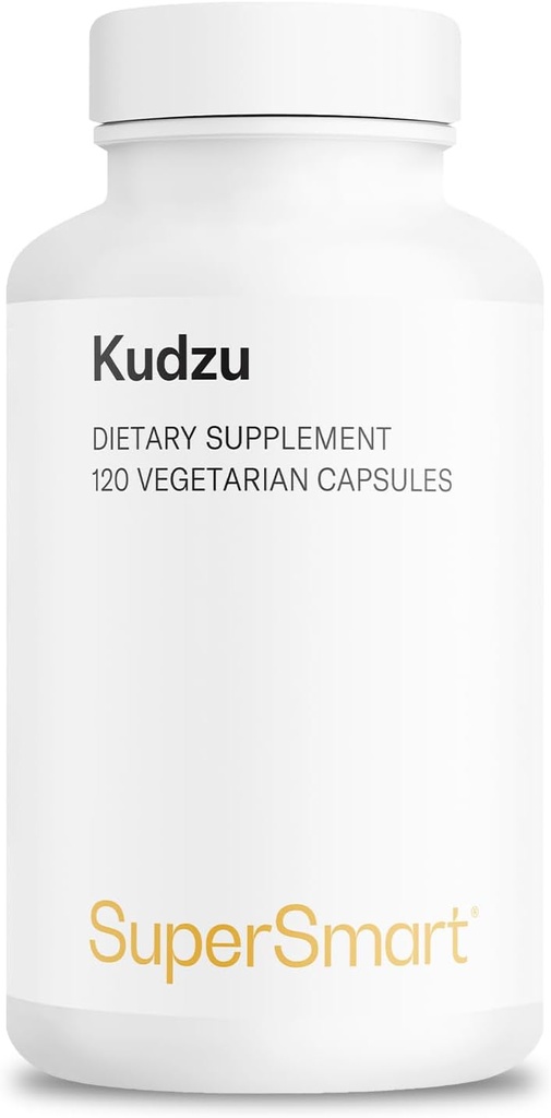 Supersmart - Kudzu Extract 500mgフルスペクトラム - 強力なハーブエキス抗酸化剤  非GMO&グルテンフリー - 120ベジタリアンカプセル