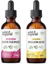 ワイルド&オーガニックライバークレンジングTincture 2 fl oz & Mullein Tincture 2 fl oz