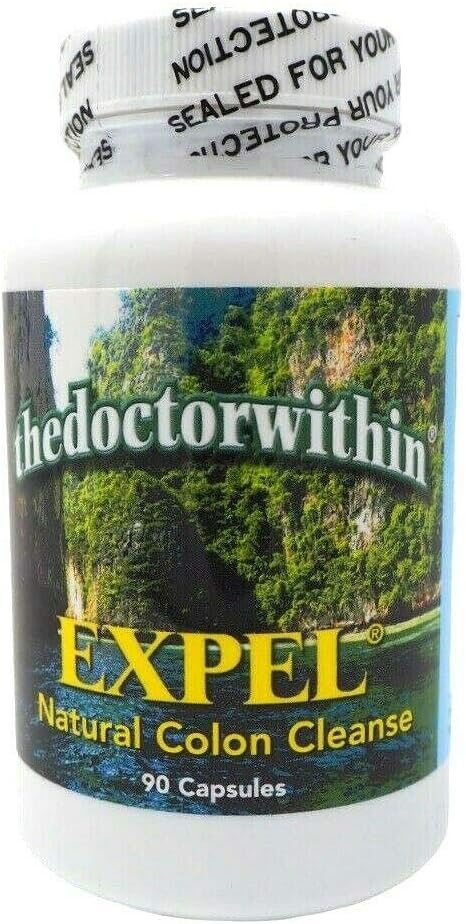EXPEL - Herbal Digestive Support & Colon Cleanse Supplement | Natural Detox Formula | Supports Regularity & Gut Health | 90 Capsules