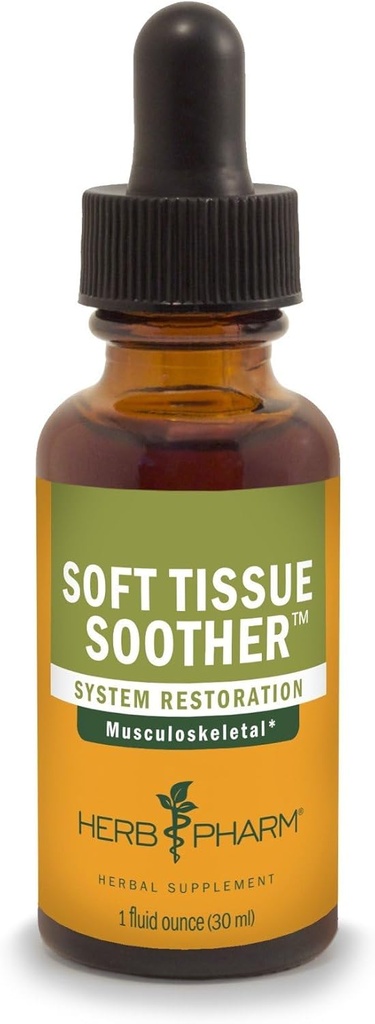 Herb PharmのMusculoskeletalシステム サポートのための柔らかいティッシュのSootherの草の液体の方式- 1のOunce