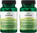 Swanson Ultimate Probioticフォーミュラ消化の健康免疫システムサポート66 Billion CFUプレバイオティックNutraFlora scFOS 30 DRcaps Veggieカプセル(キャップ)(2パック)