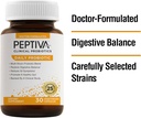 Peptiva毎日のプロバイオティクス、25ビリオンCFU、マルチストレインプロバイオティクス、LactobacillusのAcdophilus、Bifidobacterium、消化管サポートサプリメント - 30カウント