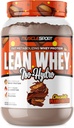 Musclesport Lean Whey RevolutionTMプロテインパウダー - Wheyプロテインアイソレート - 低カロリー、低炭水化物、低脂肪、信じられないほどの味 - スコープあたり25gプロテイン(2LB、チョコレートピーナツバター)