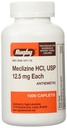 MECLIZINE TABS 12.5 MG OTC*RUGのサイズ:1000