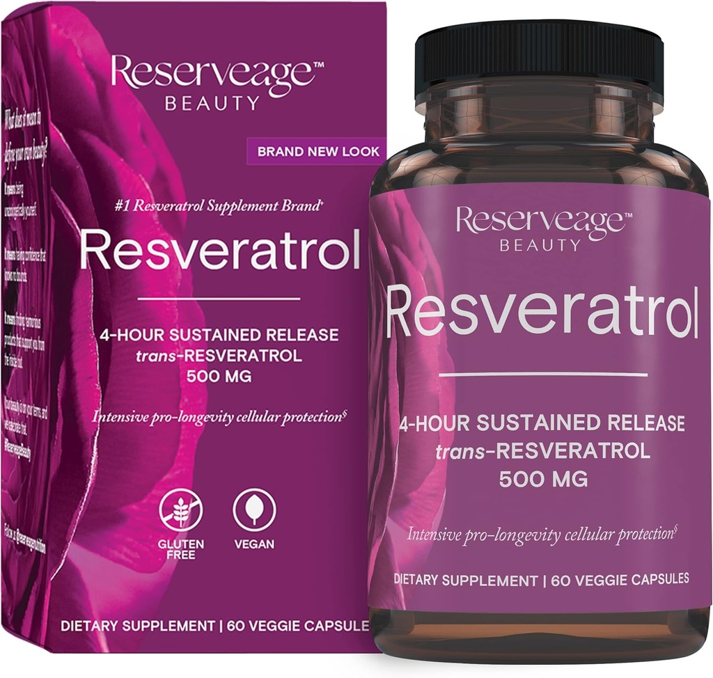 準備の美、Resveratrol 500 MG、中心および細胞の健康のためのトランス レスベラトロールの酸化防止補足、サポート健康な老化および免疫システム、Paleo、Keto (120のカプセル、120のサービング)