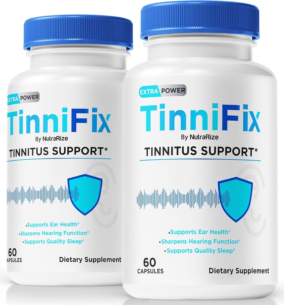 (2パック)Tinnifixカプセル - 高度な補聴器サポートフォーミュラ、Tinifixピイルは、健康な補聴器を維持し、完全な耳の健康、公式Tinni Fixレビュー(120カプセル)のためのすべての自然なTinnifix