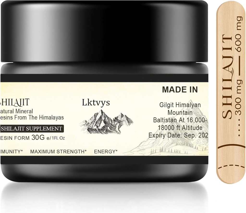 シラジットヒマラヤオーガニック、シラジットサプリメント、シラジット樹脂は、85以上のエッセンシャルマイクロ栄養素、ボオス、エネルギーと免疫能力、男性と女性のための純粋なシラジット