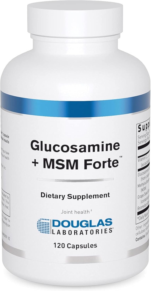 Douglas Laboratories Glucosamine + MSM Forte | Nutritional Formulation to Support Maintainance and Health of Aging Joints | 120 Capsules