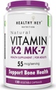 一般的なATSビタミンK2 | 骨の健康で100%ベジタリアンビタミンK2のメリット - 55mcg - 120ビタミンK27カプセル
