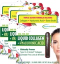 Applied Nutrition Liquid Collagen + Hyaluronic Acid - 10 Liquid Tubes, Pack of 3 - Skin & Nail Restoration - Mixed Berry Flavor - 30 Servings