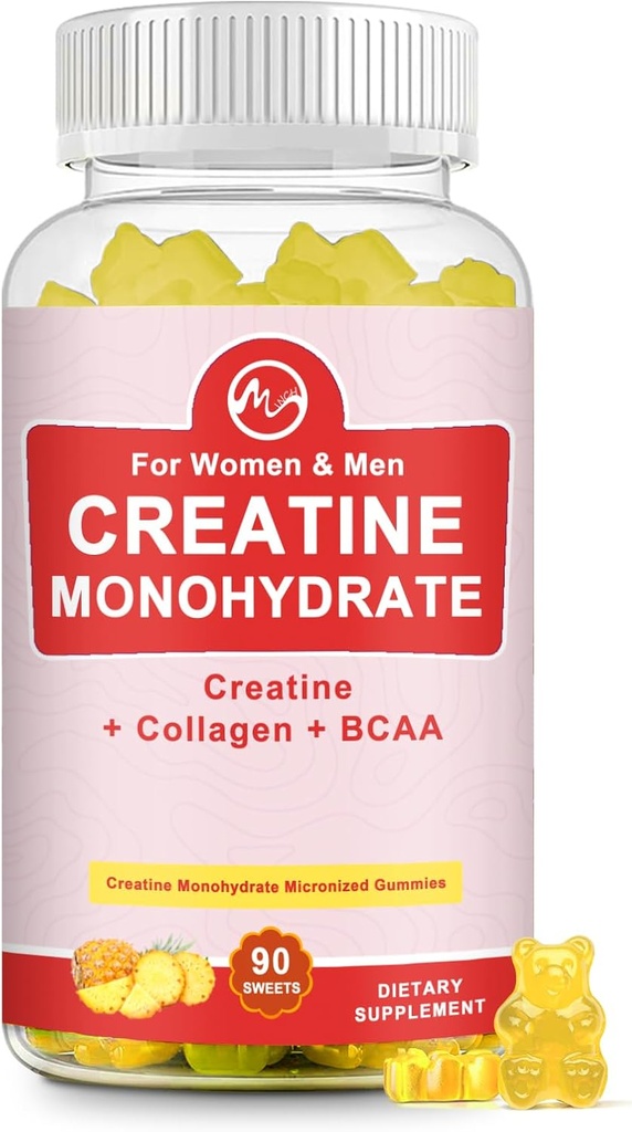 女性のためのクレアチンの Monohydrate のガミー及び人、クレアチンの補足、砂糖は筋肉サポートのために、Chewable放します