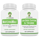 VitaMonk エネルギー及び焦点の束:MatchaMaxの有機性日本のMatchaのカプセルの低い線量のカフェインおよびテアニン