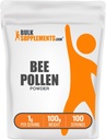 BulkSupplements.com Bee Pollen Powder - Superfood Supplement, Bee Pollen Supplement, for Immune Support - Gluten Free, 1g per Serving, 100g (3.5 oz) (Pack of 1)