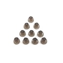 補聴器は、RIC 5mm(S * 10)を除く、オープンフィットBTEサウンドアンプPSAPキットの見えないために快適なスモーキーグレーのヒントイヤーピースをドーム