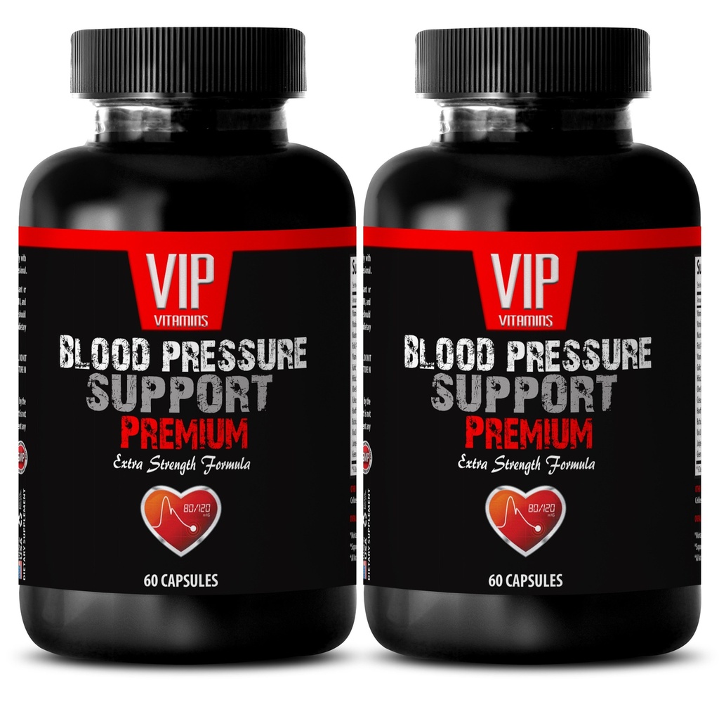 VIPのVITAMINSのオリーブ葉のエキスの極度の強さ-血圧サポート-より多くのフルーツを食べて下さい(2本のびん- 120のカプセル)