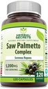 Herbal Secrets Saw Palmetto Complex Supplement | 1200 Mg | 120 Capsules | Non-GMO | Gluten Free | Made in USA