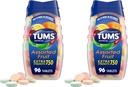 TUMS の咀嚼可能な心拍手および酸の消化の救助のための余分強さの蟻酸のタブレット、分類されたフルーツの味- 96 の計算(パッケージ 2)