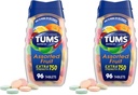 TUMS の咀嚼可能な心拍手および酸の消化の救助のための余分強さの蟻酸のタブレット、分類されたフルーツの味- 96 の計算(パッケージ 2)