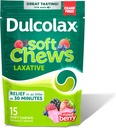 Dulcolax のサリンの Laxative の柔らかい咀嚼、穏やかな便秘の救助、混合された果実味、酸化マグネシウム 1200 の mg、15 の計算