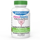 DrFormulas Cranberry Probiotics for Women Vaginal Health & Urinary Tract with Fiber Prebiotics & D Mannose | Nexabiotic Feminine Health、Lactobacillus と酵母のVaginosis、60カプセル