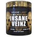 InsaneのLabzのInsaneのVeinzの金、Nitricの酸化物非興奮剤のプレワークアウトの粉、Hydromax、Nitrosigineと荷を積まれた、血管および血の流れ、30のSrvgsのフルーツ パンチを高めて下さい