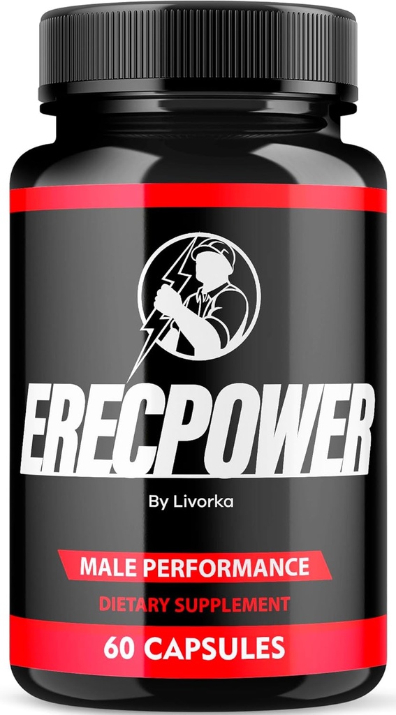 LIVORKA Erecpower Multivitamin 男性の健康のための男性の性能のカプセル、高度の方式- 1か月のための60のカプセル