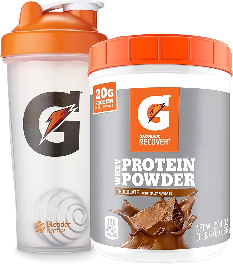 体育館、28のOunceのためのGatoradeのシェーカーのびんの束、プラスチックおよびGatoradeのウィー蛋白質の粉、チョコレート