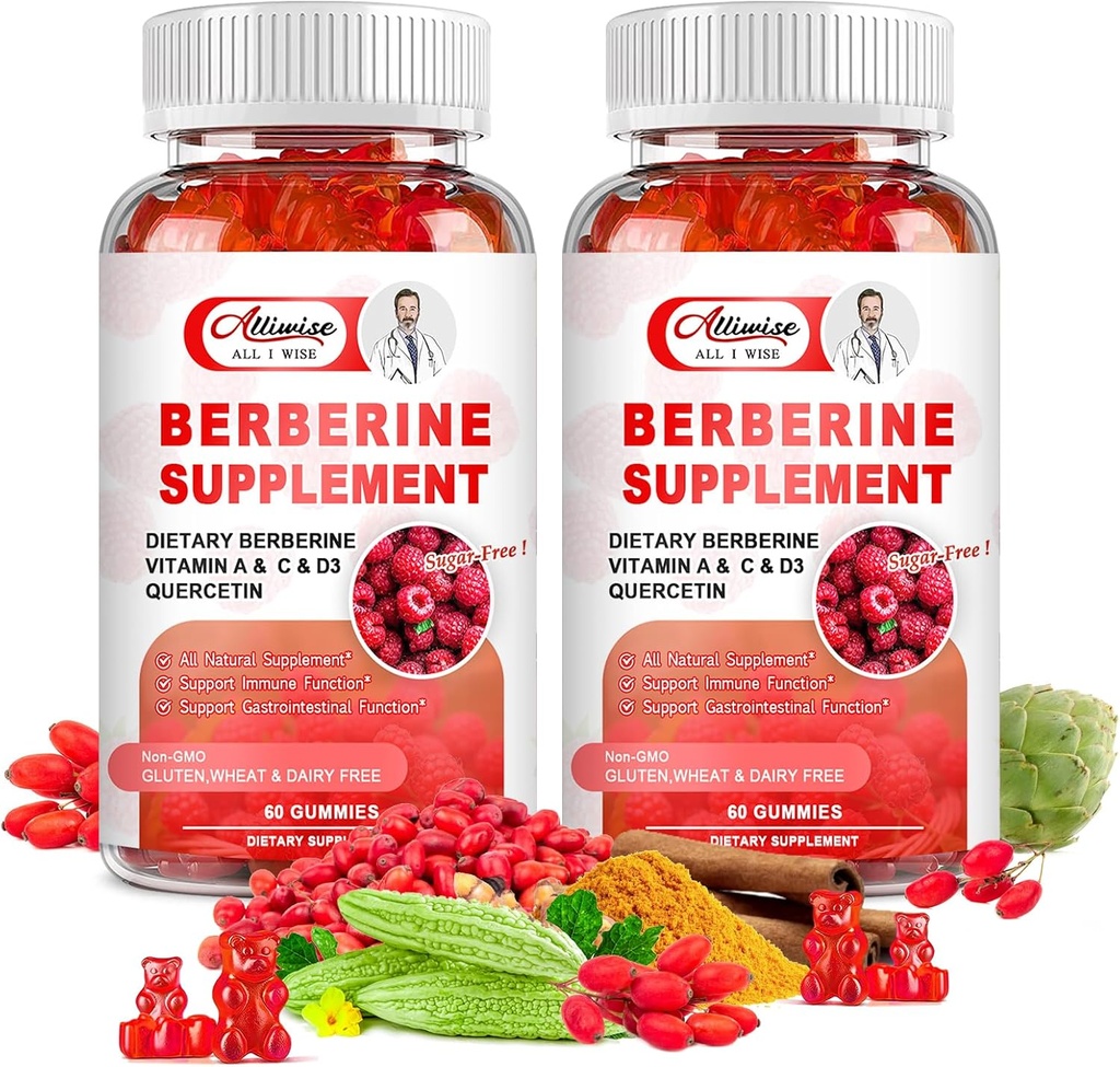砂糖のないベルベリンの補足のガミー、Ceylon Cinnamon、Quercetin、Multivitamin、女性及び人のためのサポート免除及びGastrointestinal機能及びMetabolismの元のベルベリンHCL