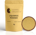 CARMEL ORGANICS Licorice Root Powder - 8 Ounce | ハーブサプリメント | 天然甘味料・消化補助食品 | 非GMO | 無添加防腐剤・添加剤