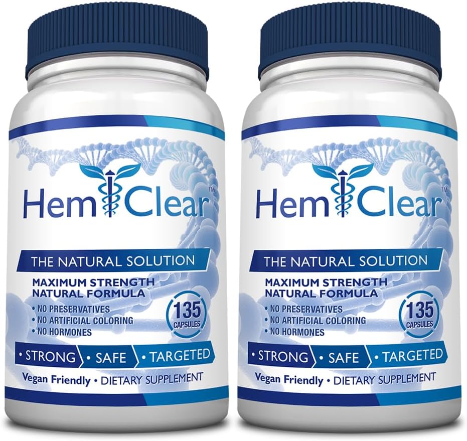 痔疾のための - 痔疾の救済と血管の健康のためのビーガン式 - 最大強度 - 2 ボトル - 135 カプセル