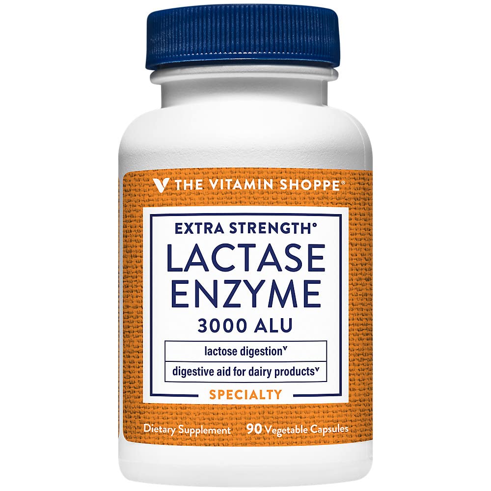 余分強さのLactase Enzyme a"消化器補助金 a" 3,000 ALU (90の野菜カプセル)