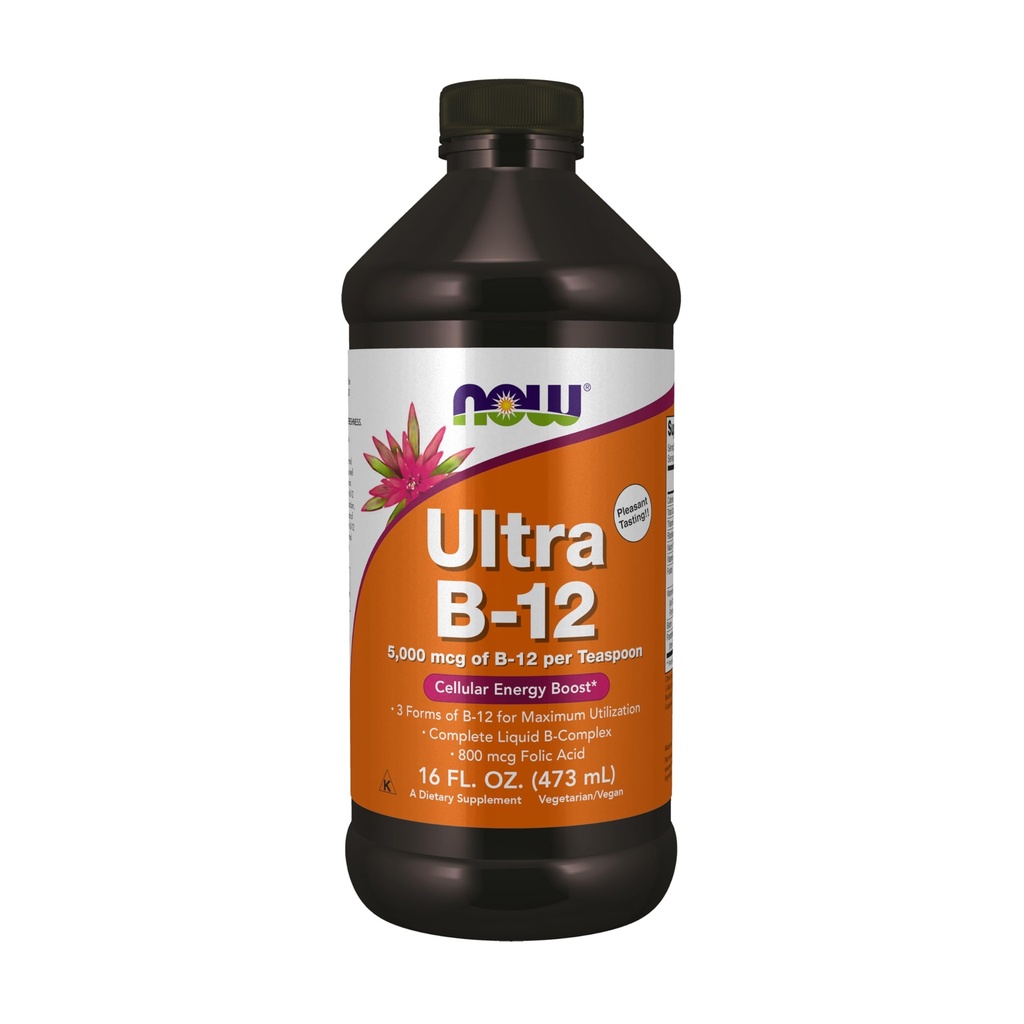 NOW食品は、超B-12、液体、800のmcgの葉酸、細胞エネルギーの生産を補います*、16オンス