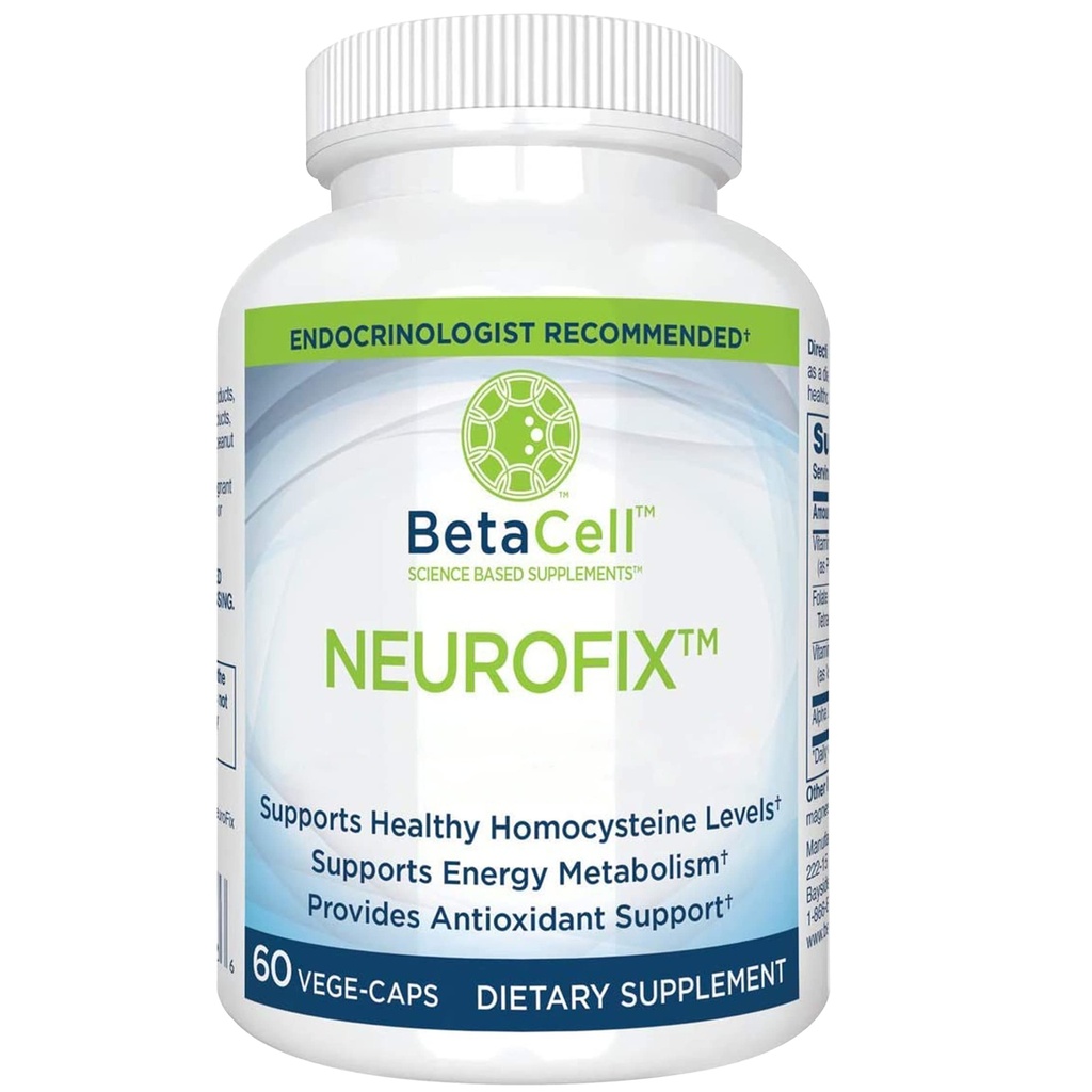 Neurofix Nerveサポートサプリメント - 60ベジブルカプセル