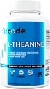 fitcode L Theanine 200mg Capsules for Focus and Relaxation L-theanine 200mg Nootropic Supplement for Attention Energy and Focus - Daytime Mood Support and Nootropic Focus Supplement