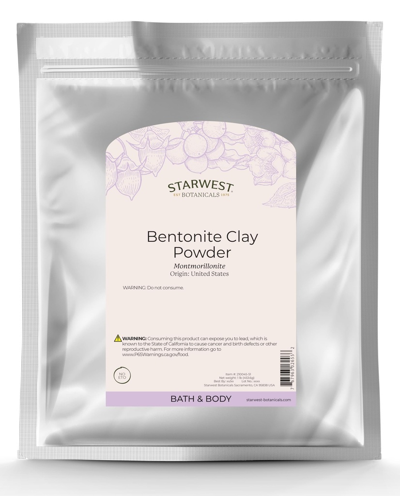 Starwest BotanicalsナトリウムBentoniteクレイ、1ポンド