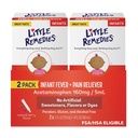 リトルレメディスインファントフィーバー&痛みリバイバー、ナチュラルベリー風味、2 Fl Oz(パッケージ2)