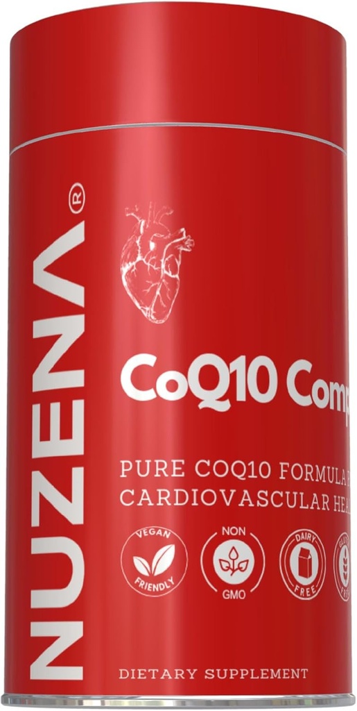 Nuzena の Coenzyme Q10 200mg のカプセル、中心の健康、よりよい吸収及び強力な酸化防止剤のための米国有機 Coq 10 Ubiquinone でなされる(30 のパック)
