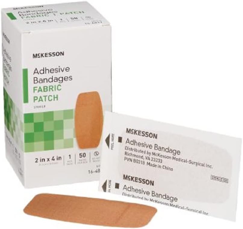 McKesson の付着力の包帯、生殖不能、生地パッチ、x 4 の x 50 の計算、1 のパックの 2