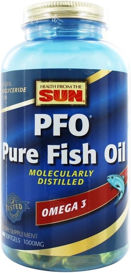 太陽のサプリメント、PFOの純粋な魚油、180の柔らかいゲルからの健康